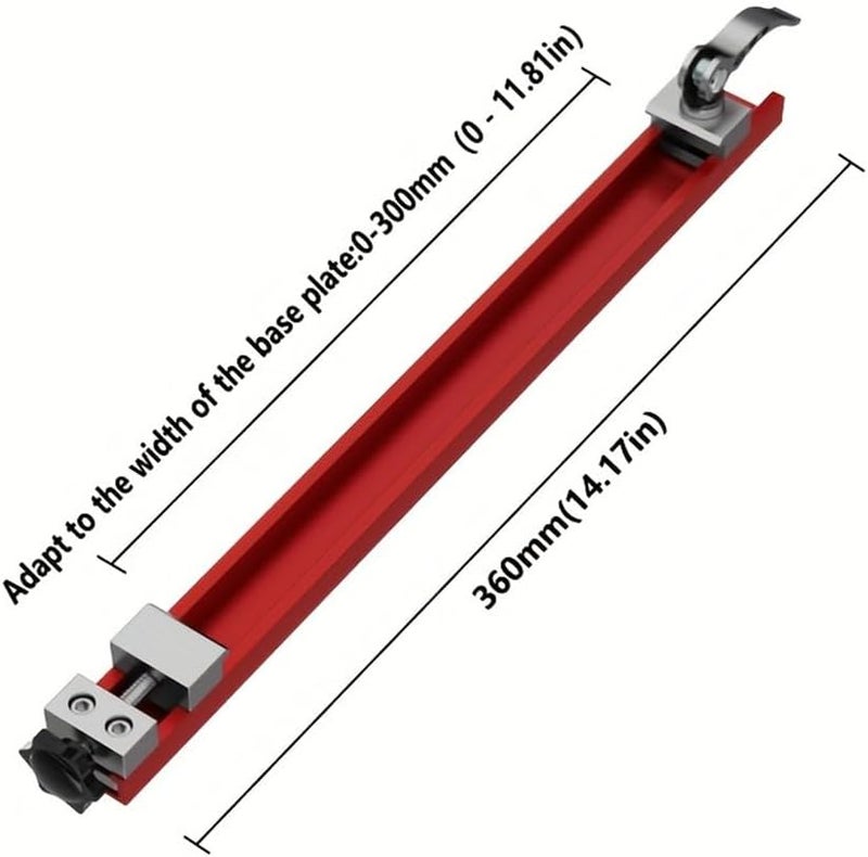 BVY Aluminum Alloy Circular Saw Guide Rail Fits 12" Saw Base - Precision Adjustable Cutting Machine Base Guide ，Electric Cutting Guide Specially Designed for Precision Cutting and Milling Tasks - Image 2